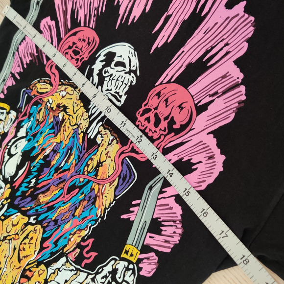 Warren Lotas Mens TShirt Size S The Demon Executioner Black Rare Graphic Print - Picture 15 of 16